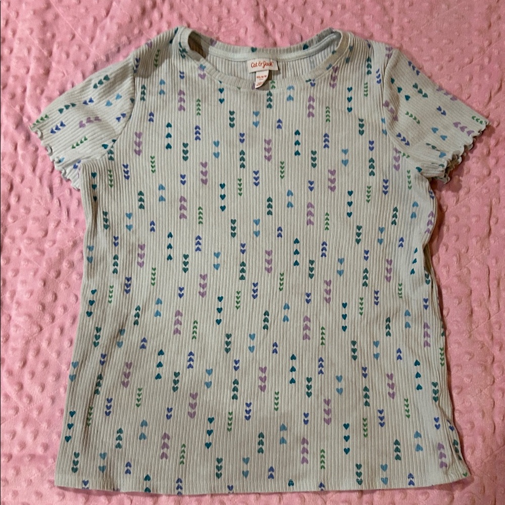 Cat & Jack Girls' Short Sleeve Top - Blue